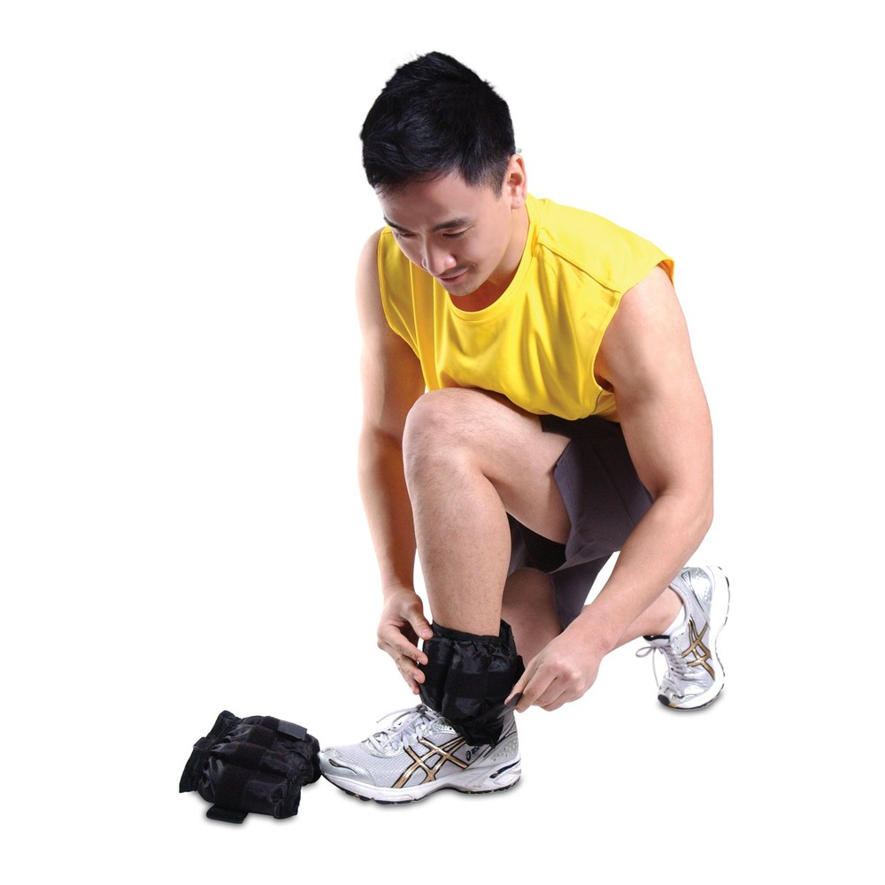 CAP Barbell Adjustable Ankle Weights,10-Pound , Black 10-Pound,