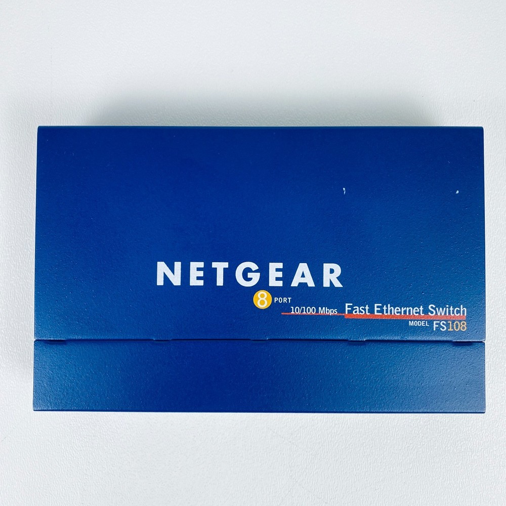 NETGEAR ProSafe 8 Port 10/100 Switch FS108 v2 External Fast Ethernet Switch