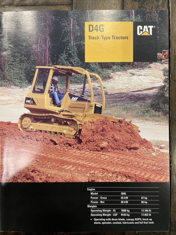 Caterpillar D4G Brochure ‘01
