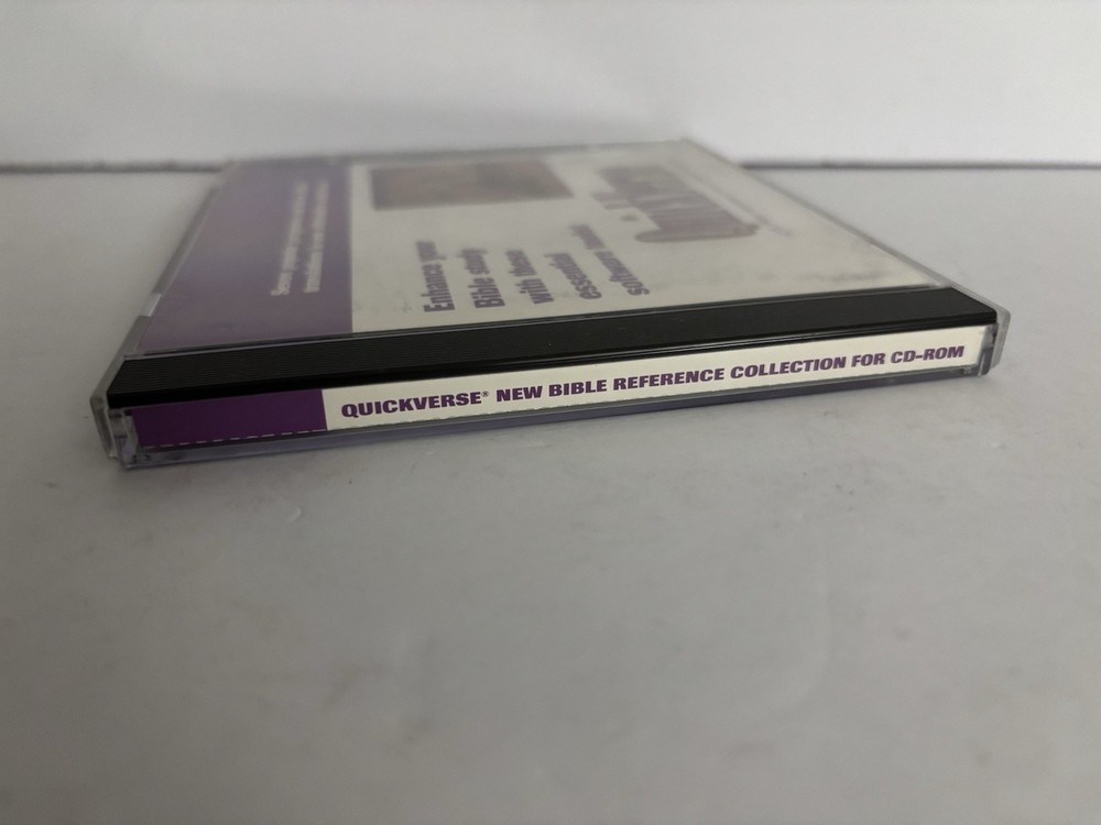 QuickVerse 1995 Bible Study Software For Windows Parsons Tech - Near Mint Disc!