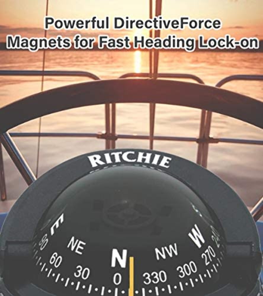 Ritchie Explorer Compass S-53 Traditional Black Surface Mount Boat Marine Light