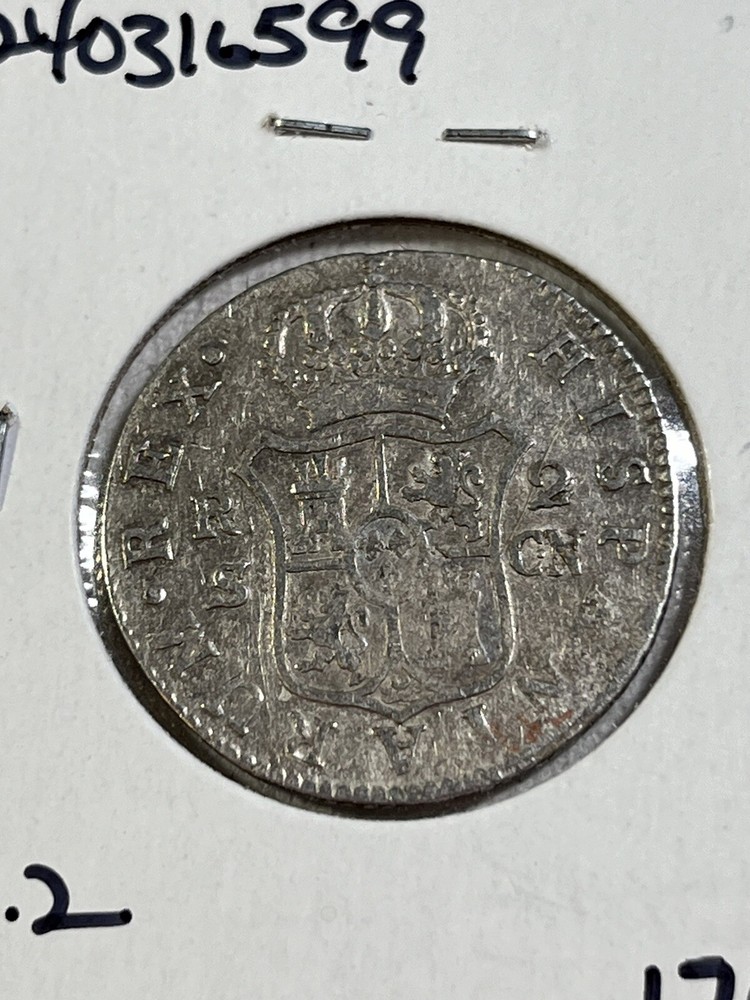 1799-CN Spain 2 Reales Silver Coin