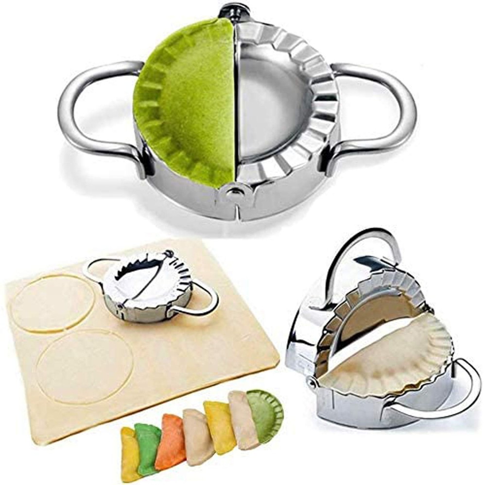Dumpling Maker - Press/Stainless Steel Empanada Press/Pie Silver