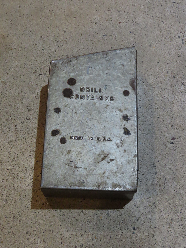 Drill Container INDEX ORGANIZER Tool Box Partial Set Made in USA Storage