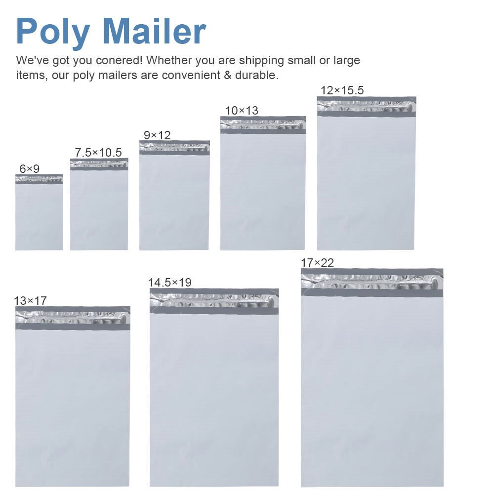 Poly Mailers Shipping Bags Envelopes Packaging Premium 2.5 Mil !!!!!!!!!!!!!