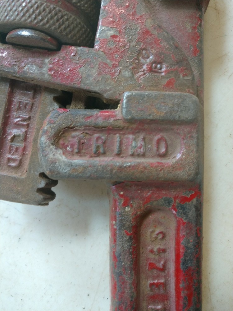 Vintage Trimo No. 18 Adj. Pipe Monkey Wrench