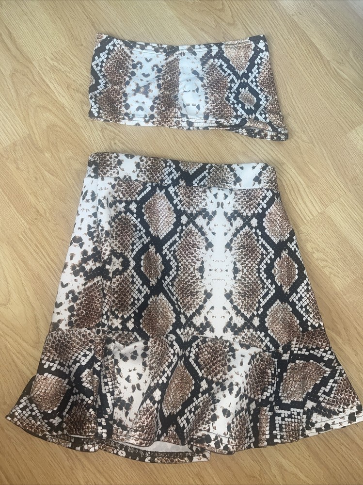 Snake Print Co Ord Missguided