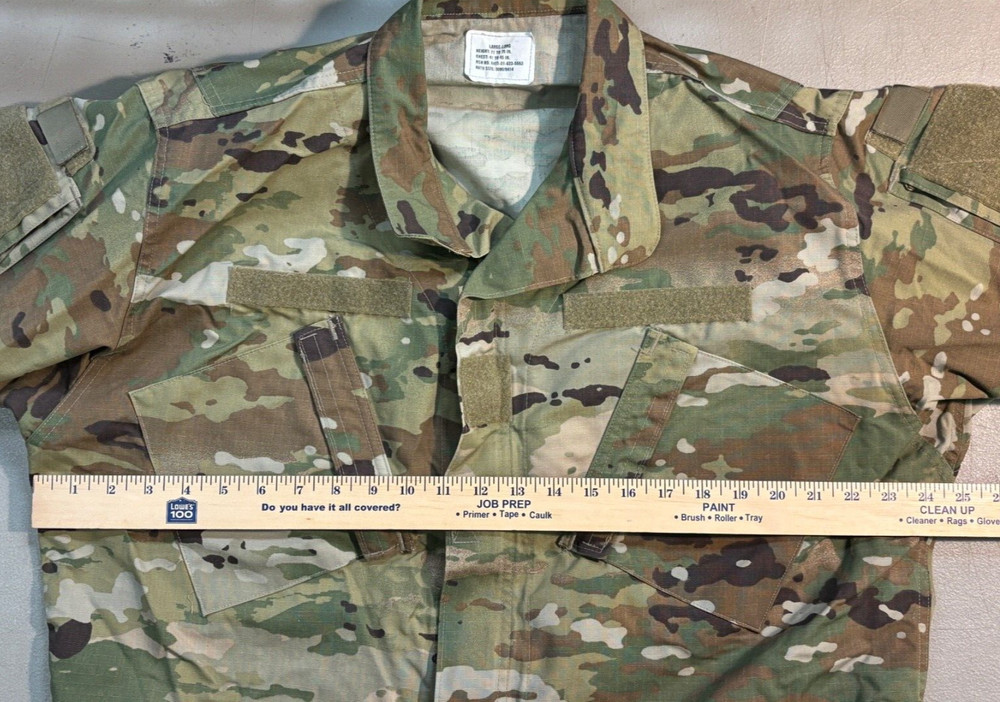 Coat, Army Combat Uniform - Unisex - Operational Camouflage - Large-Long