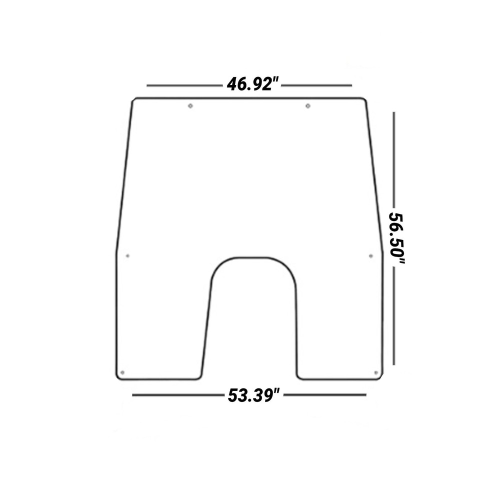 E-L166877 Front Fixed Windshield Glass for John Deere 7130, 7230,+++