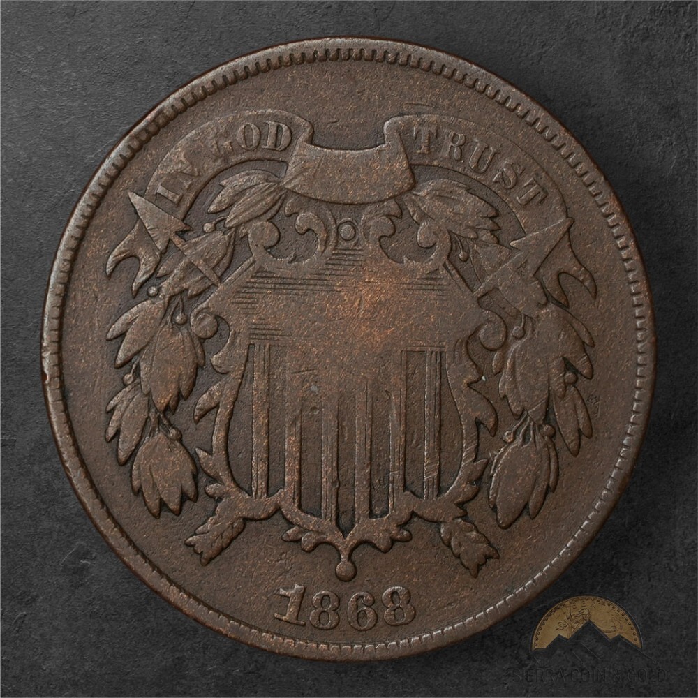 1868 TWO CENT PIECE 2C - PHILADELPHIA