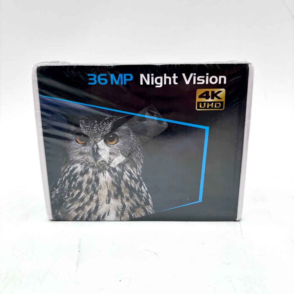36 MP Night Vision 4K UHD Binoculars Includes Strap, SD Card - Black