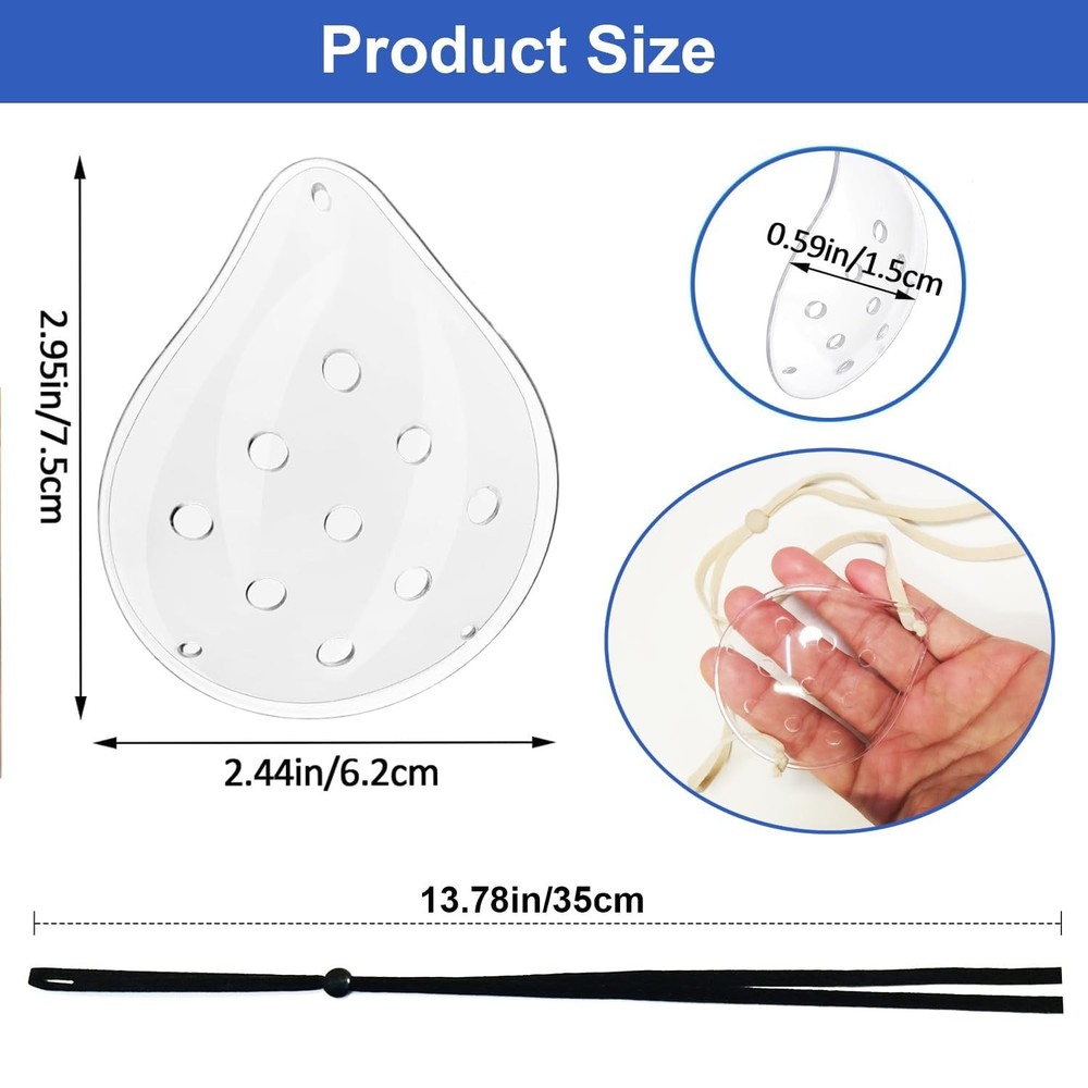 2Pcs Eye Shield After Cataract Surgery,Clear Eye Protector with Adjustable St...