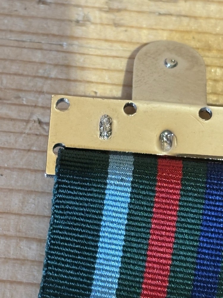 Military Brooch With Ribbons