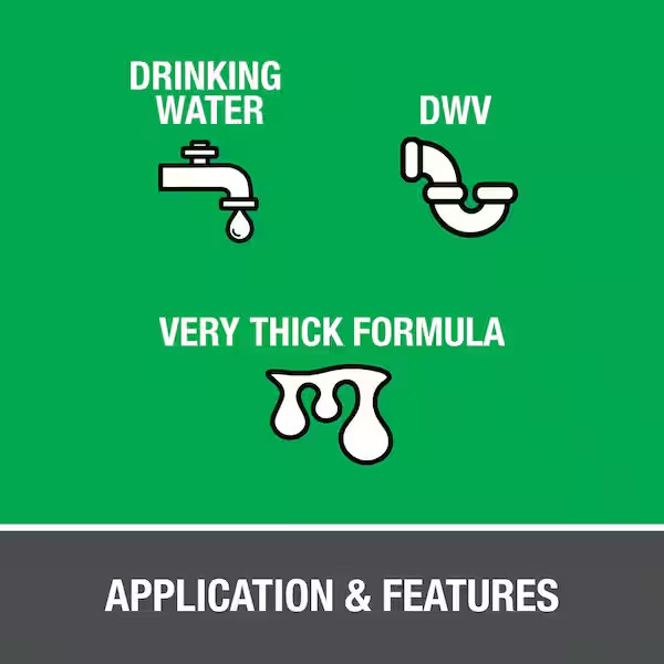 8 Oz. Heavy-Duty Clear PVC Cement