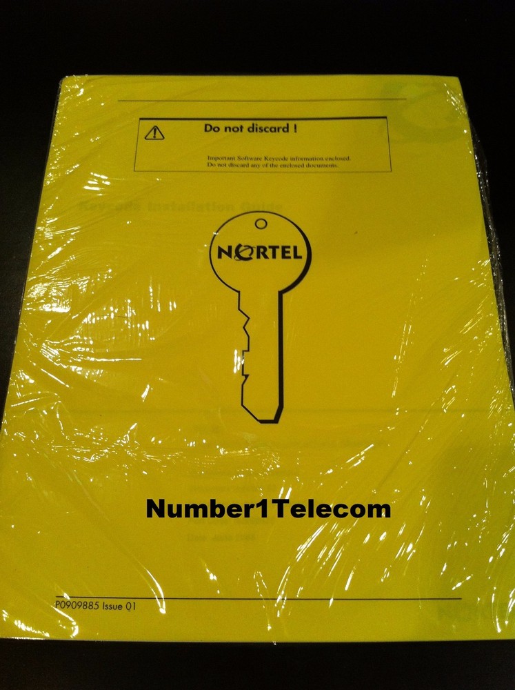 Nortel Norstar Call Pilot 100 150 32-Seat Voice Mailbox Keycode Code NTKC0095