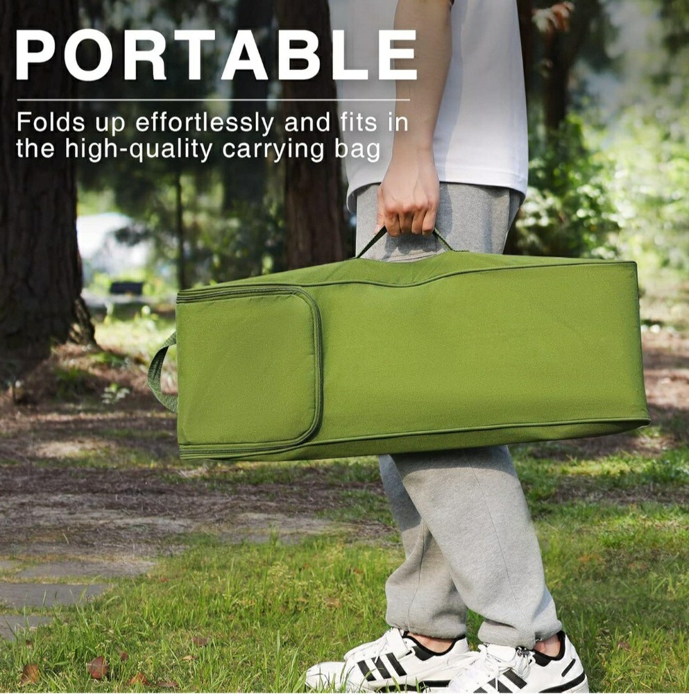 EVER ADVANCED Folding Camping Cot for Adults Compact Sleeping Cots with Carry...