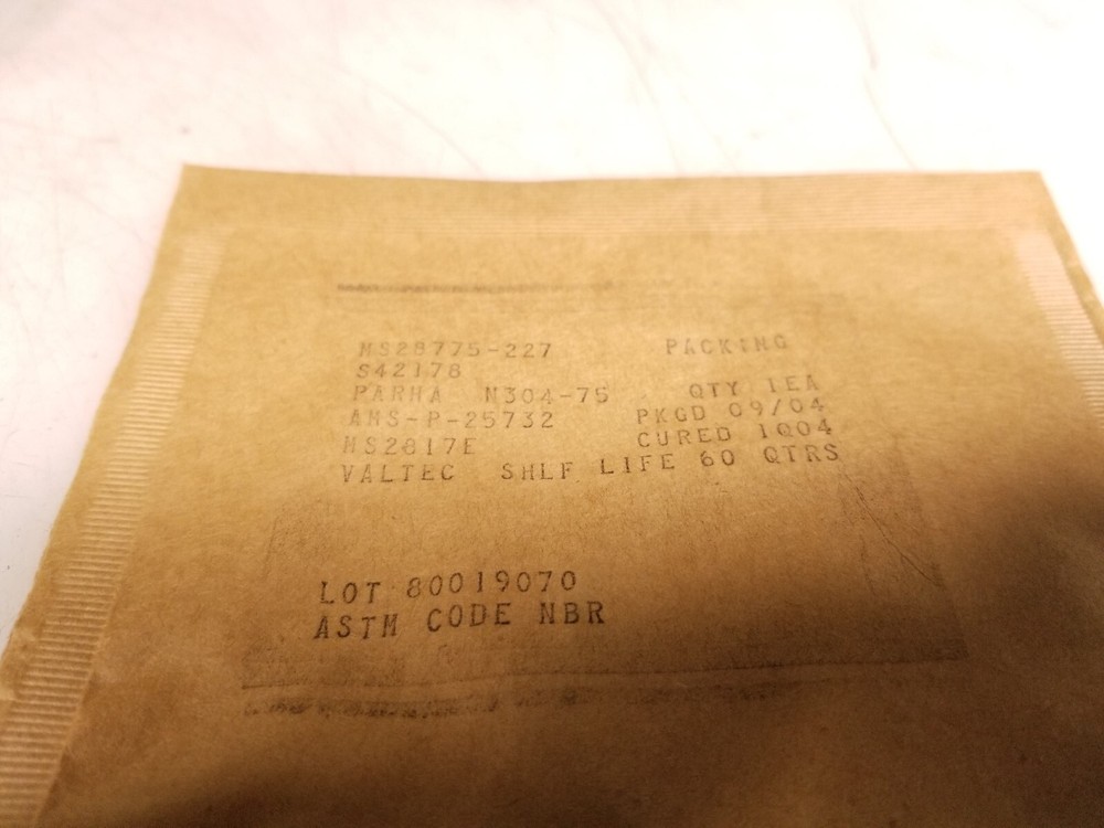MS28775-227 Packing Free Shipping