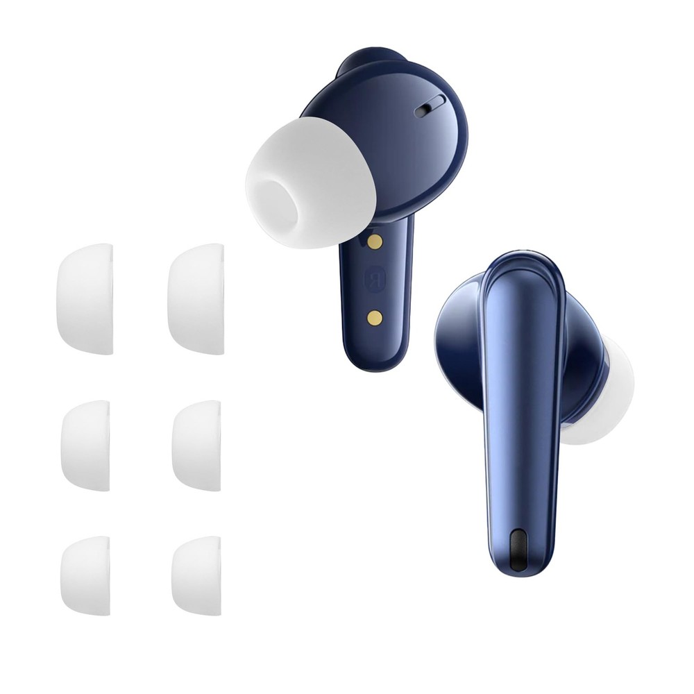 kwmobile 6X Replacement Ear Tips Compatible with Anker Soundcore White