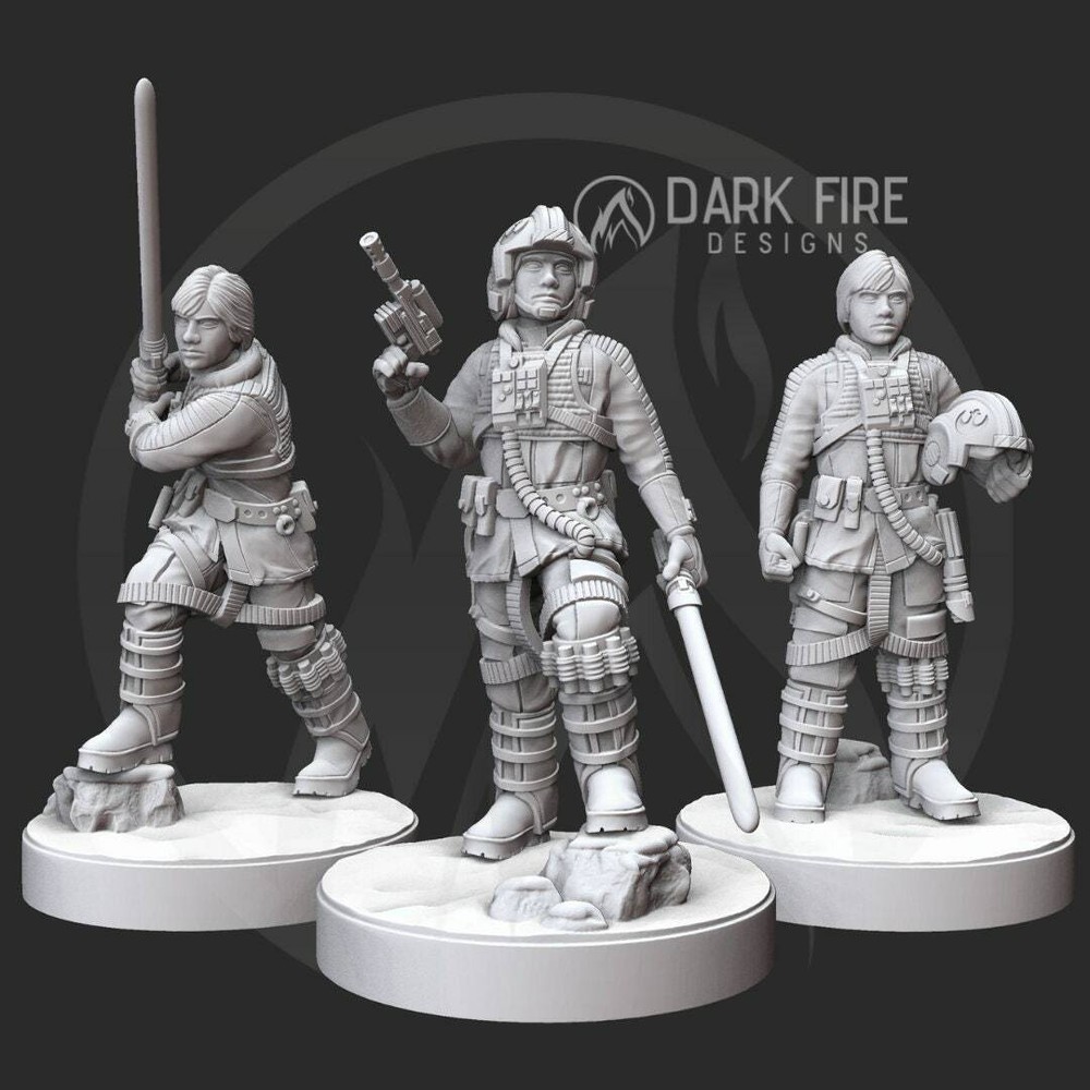 Pilot Luke - DARK FIRE | Legion compatible - 3D printed