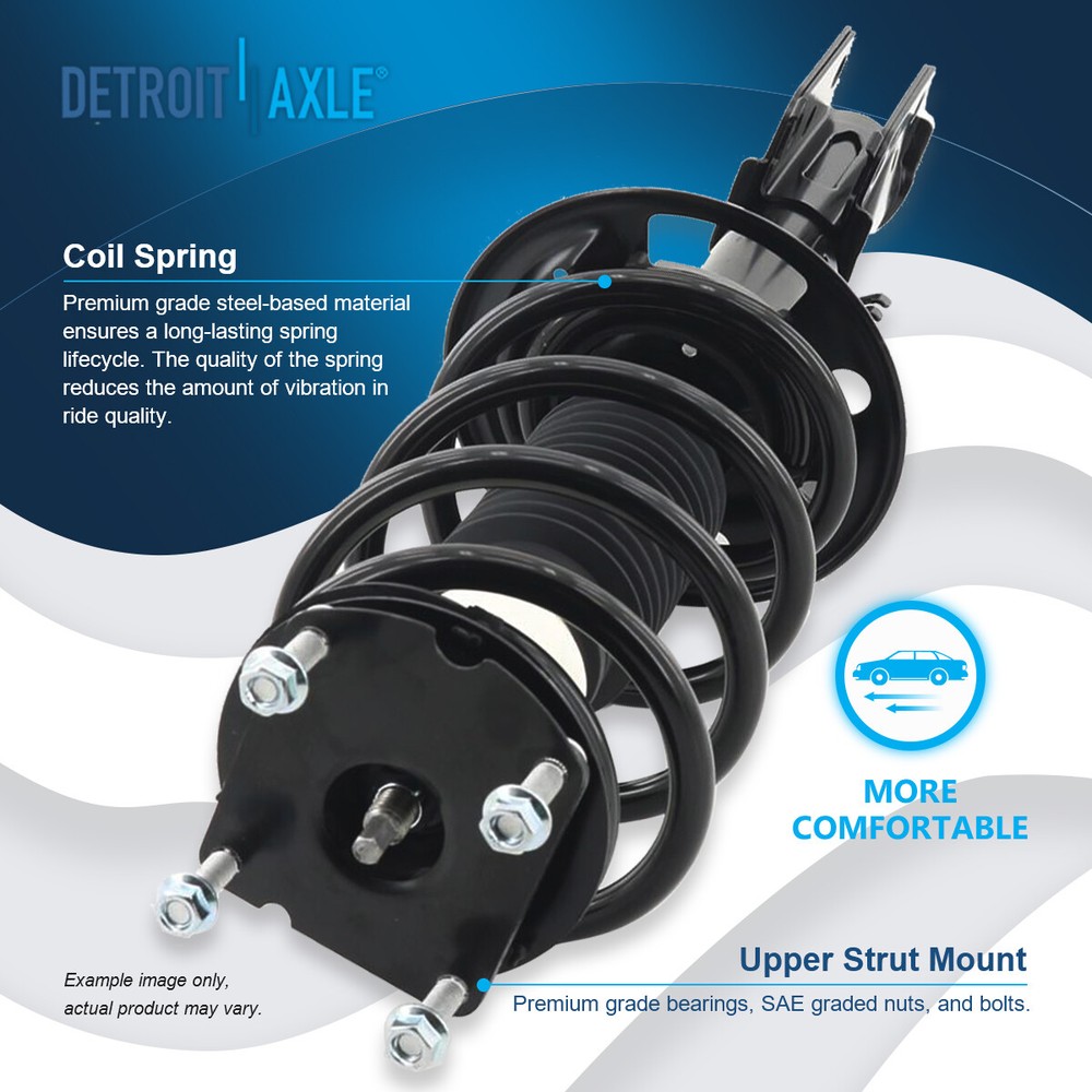 Front Struts w/ Coil Spring Assembly + Sway Bar Link for 2011-2013 Ford Explorer