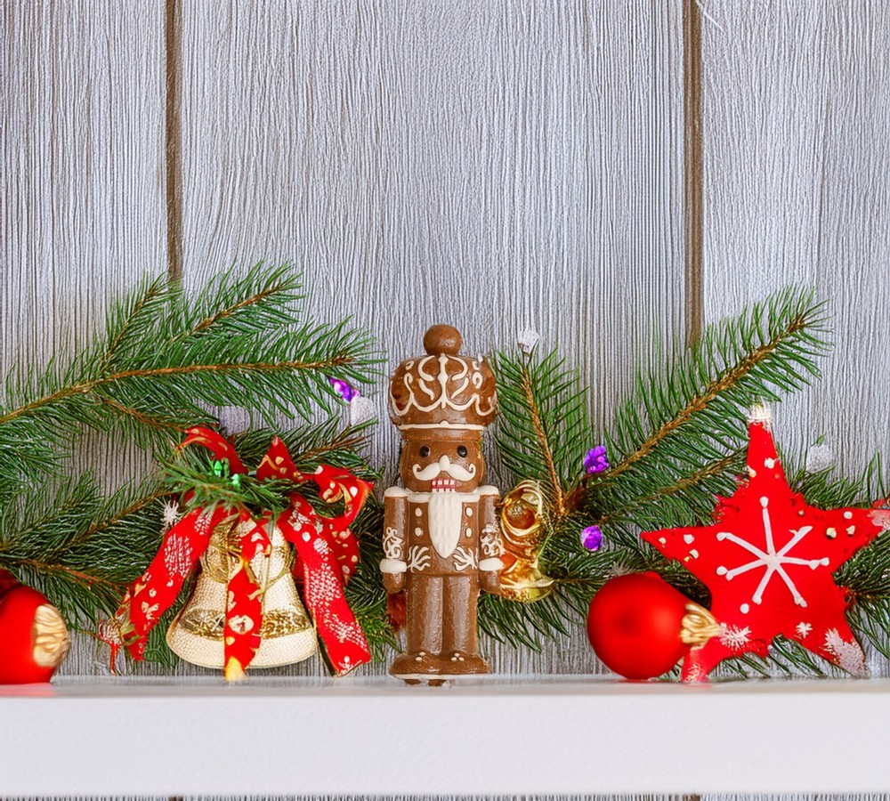 Pottery Barn Gingerbread Christmas Decor Nutcracker NIB