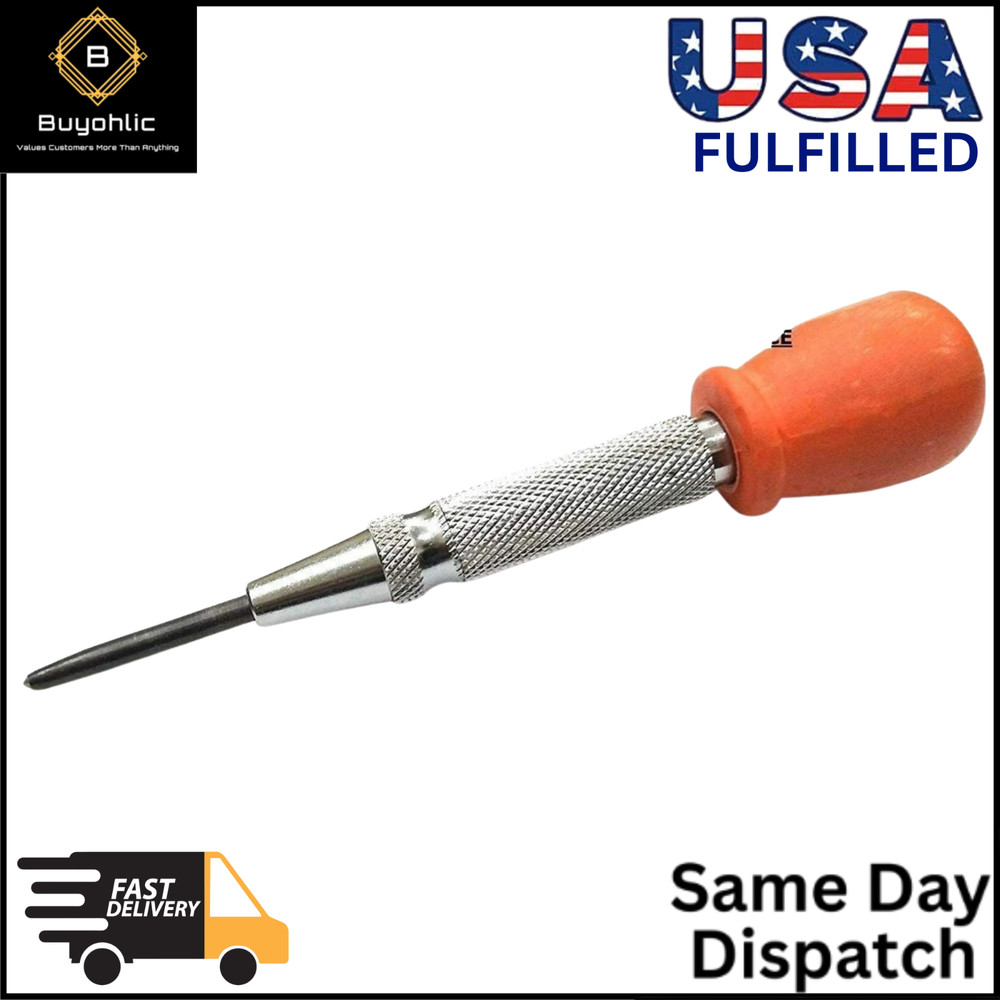 Easy Grip Automatic Center Punch Adjustable Force DIY Hand Tool