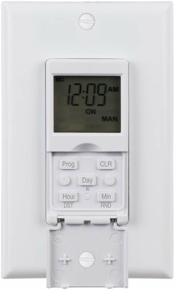 BN-LINK 7 Day Programmable In-Wall Timer Switch Digital for Fans, Lights, Motors