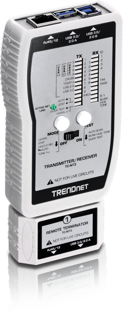 TRENDnet TC-NT3 RENEWED, VDV & USB Cable Tester