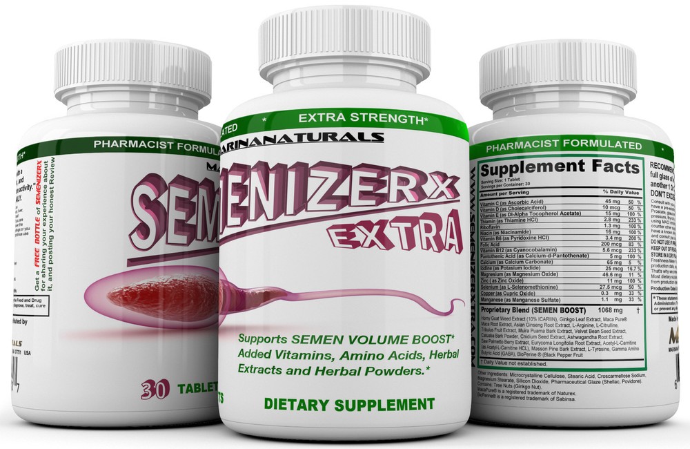 SEMENIZERX EXTRA - Loads Volumizer. Testosterone Booster.