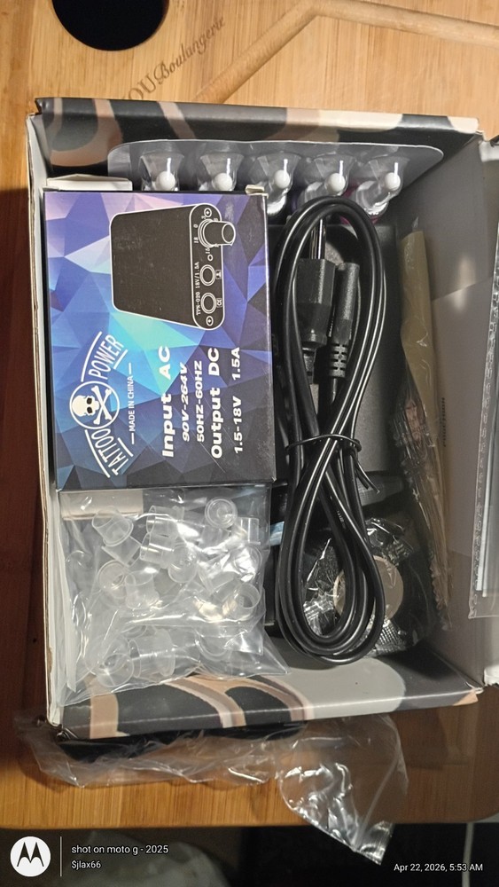 Poseidon Multicolor Tattoo Complete Kit with Power Supply, Cups, Instructions