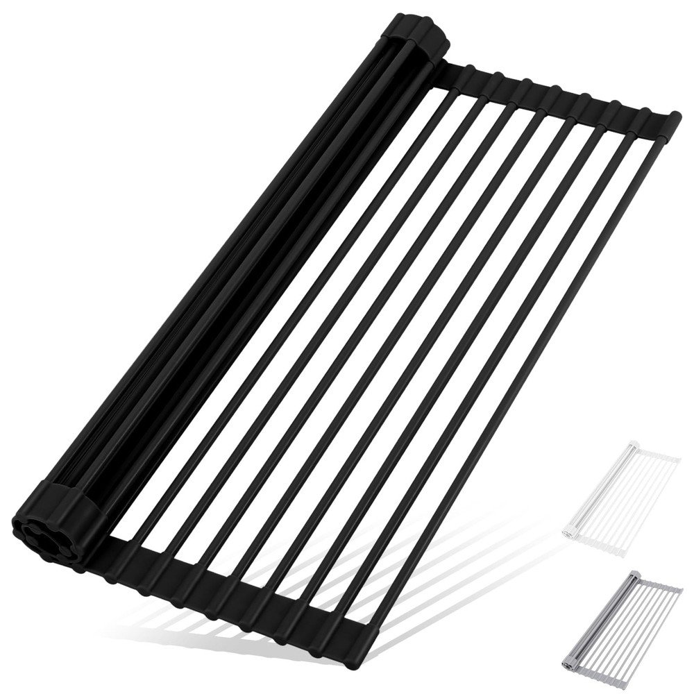 Roll Up Dish Drying Rack Over The Sink Kitchen Roll Up Sink Drying Rack Multi...
