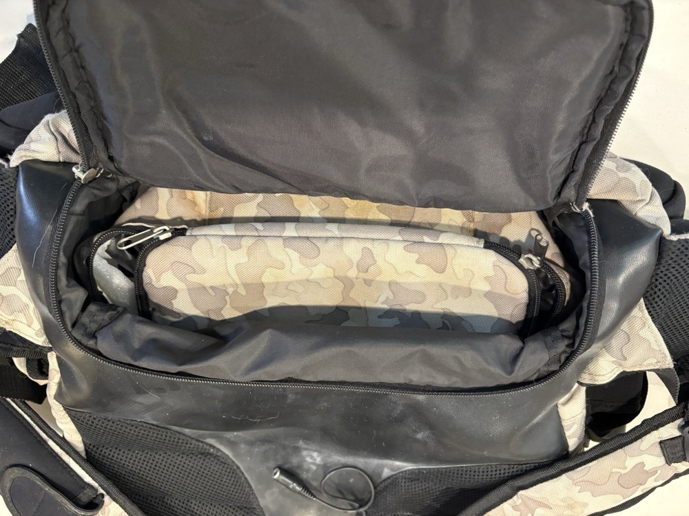 Grenade Fatigue Project Camo Snowboard Backpack Bag W/lunch Box READ DESCRIPTION