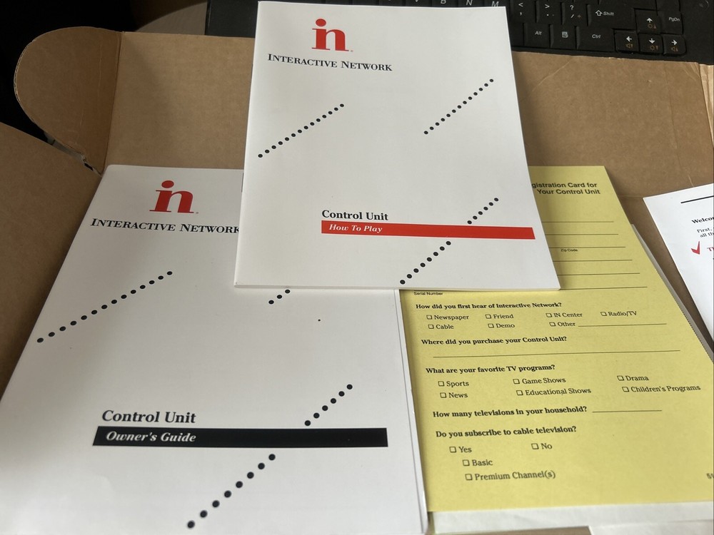 Vintage Interactive Network C-0300 Control Unit Sega Video Game Accessory w/ Box