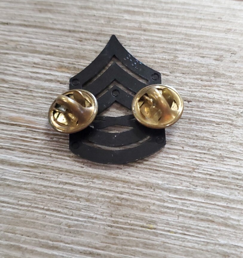 USMC Black Gunnery Sergeant Rank Pin