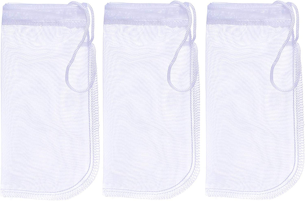 Media Filter Bag Aquarium Extra Fine,Reusable 180 Micron Drawstring Mesh Filter