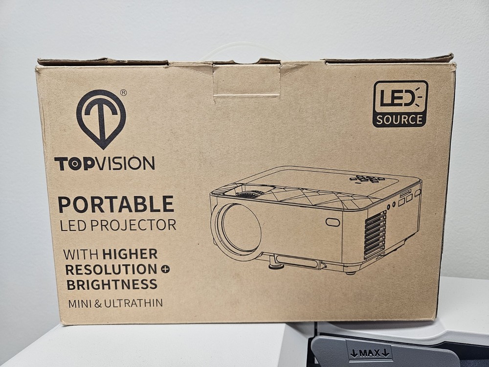 LED Projector, Topvision, Portable, Gently Used