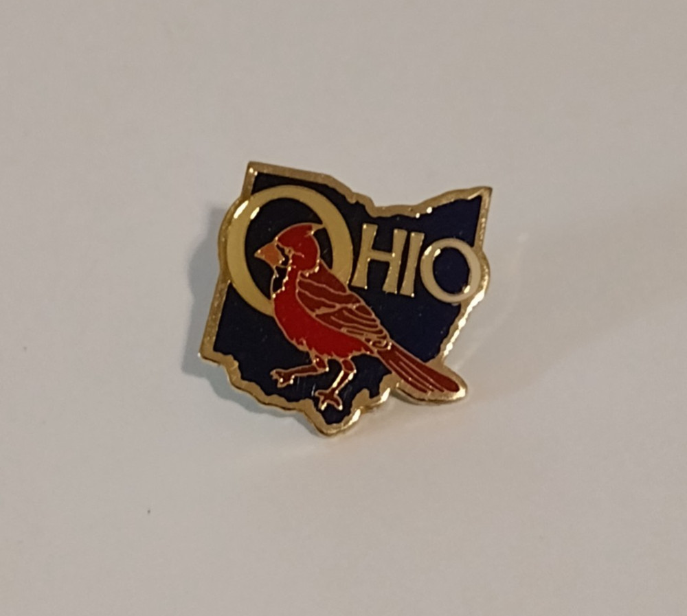 Ohio State Red Cardinal Bird Tack Pin