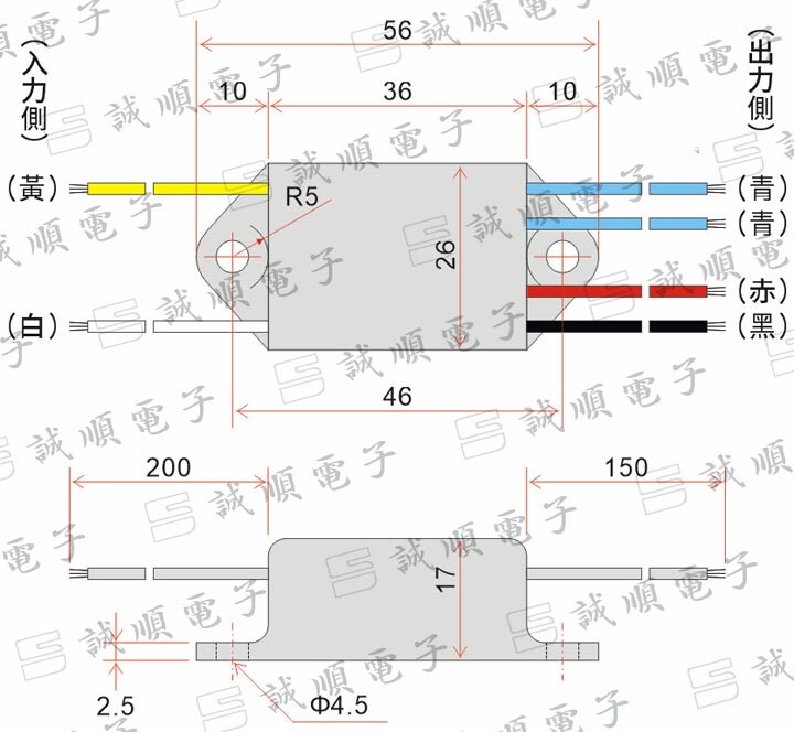 Replace A400-D180 AC380/460V OUTPUT DC 0.5A Rectifier