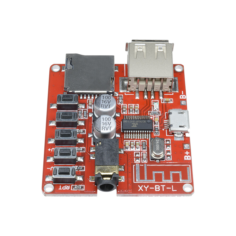 Bluetooth 4.1 Audio Decoder MP3 Player Board 3.7-5V Micro USB TF SD Card Module