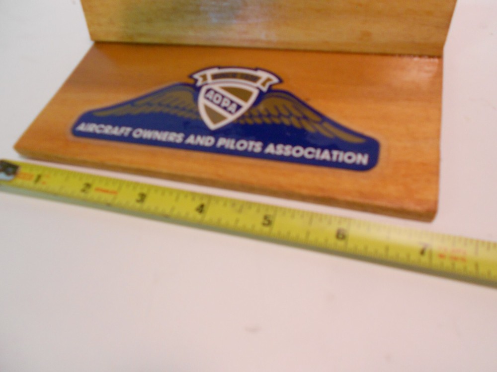 Aircraft Owners Association Plaque, custom made