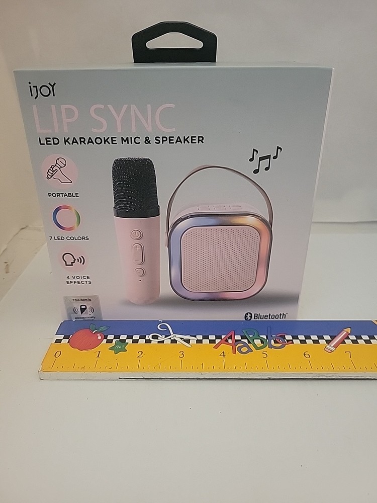 ijoy Bluetooth LIP SYNC LED Karaoke Mic &Speaker