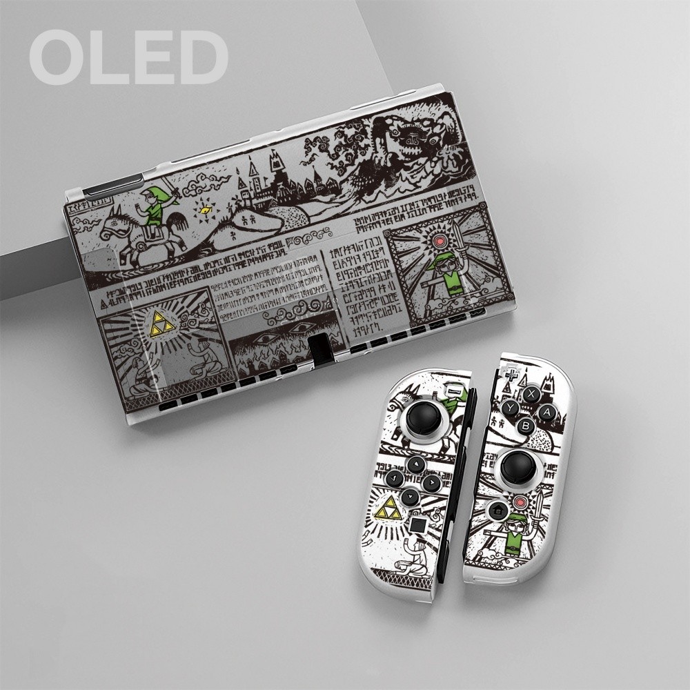 Zelda Script Nintendo Switch OLED Case Shell Accessory For Joycon Controller