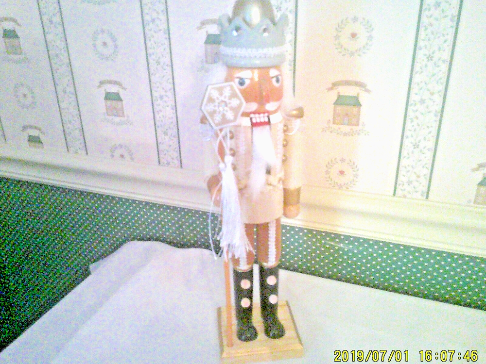 MACRAME' NUTCRACKER BY KURT ADLER-15"H-NEW IN BOX