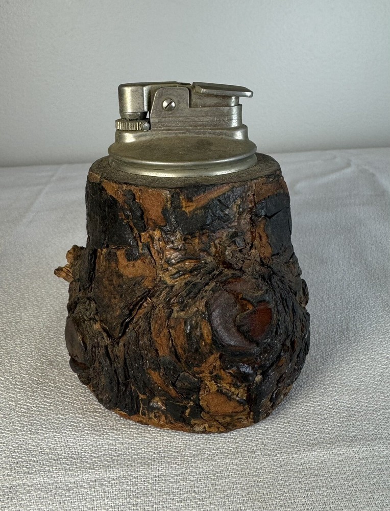 Gas Evans tree bark look table lighter JAPAN