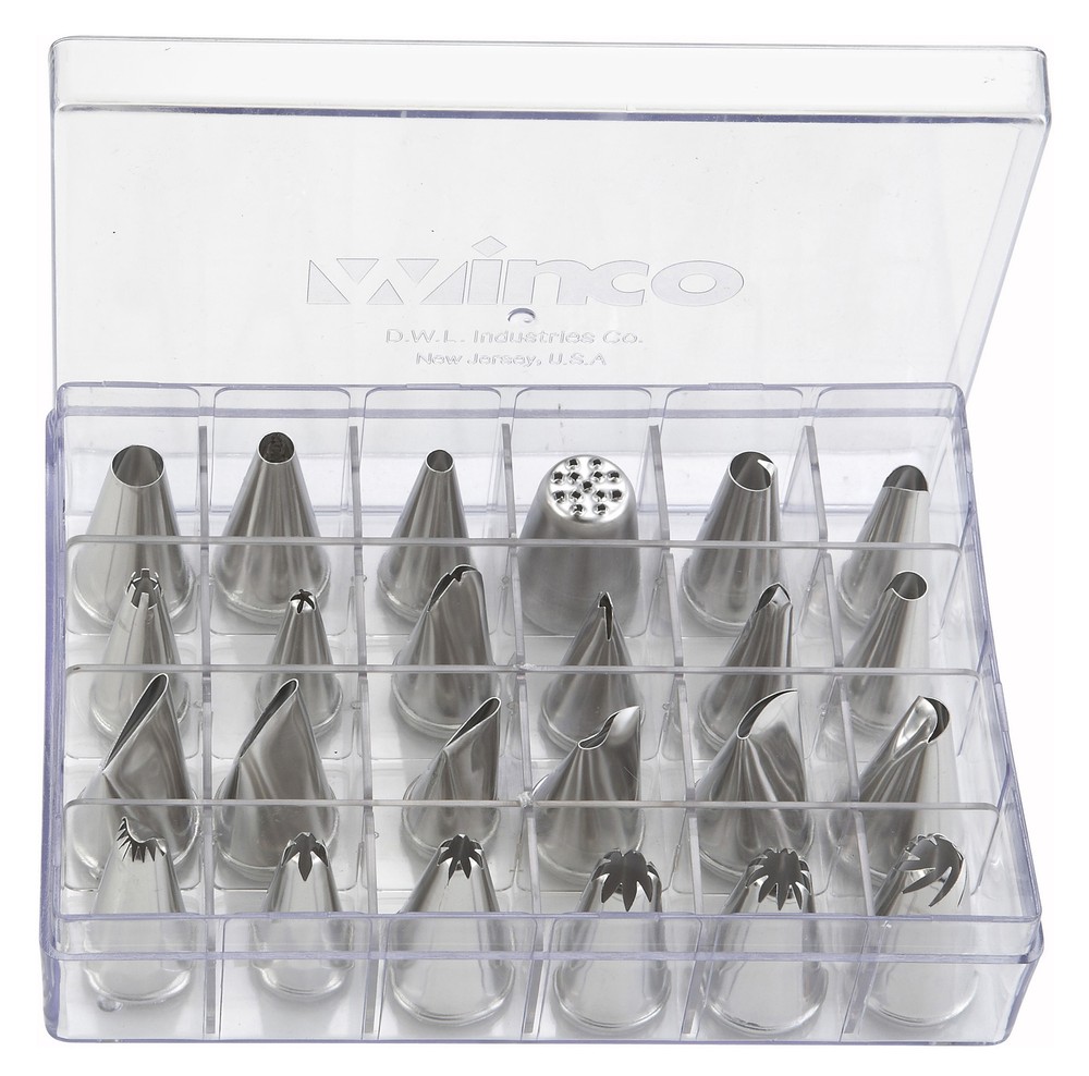 Cake Decorating Set, 24 Tips, S/S (12 Set)