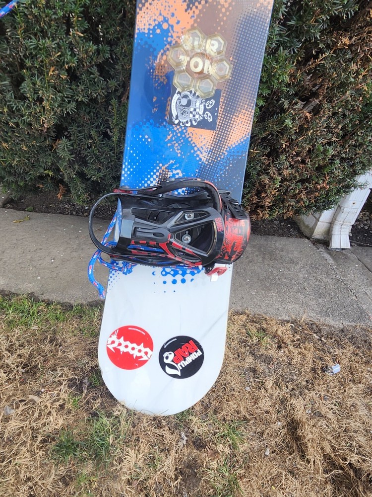 Burton Snowboard With Sims Bindings