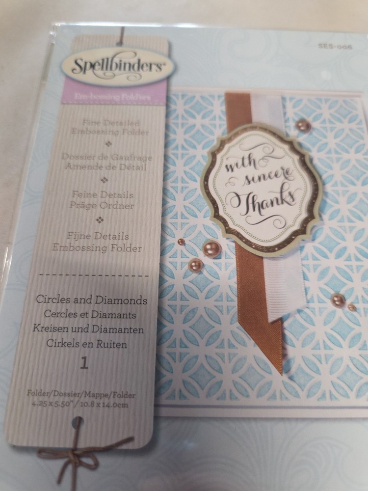 Spellbinders Embossing Folders - Circles and Diamonds