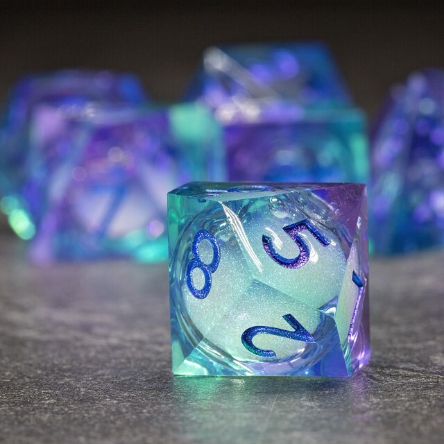 Sage's Lovers Souls Liquid Core Sharp Edge Resin Dice Set