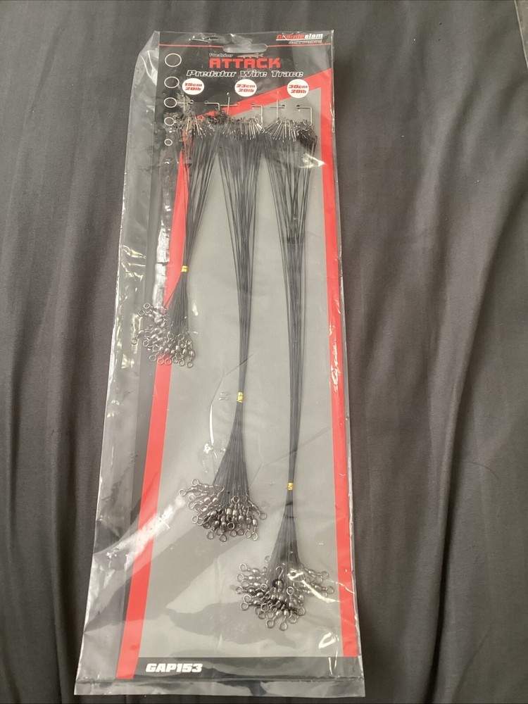 grandeslam Predator Wire Trace Bulk Pack 60 Pces/ 3 Lengths