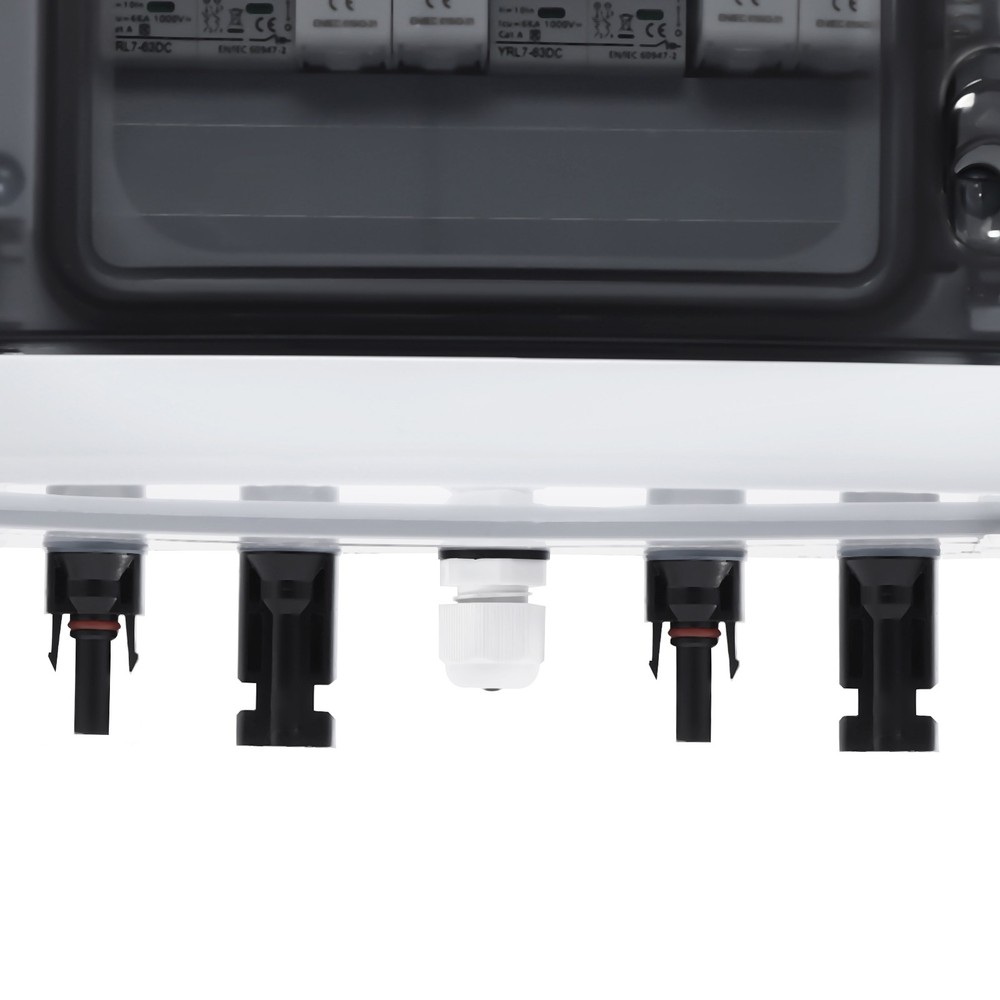 Fit Solar Panel Disconnect Switch Circuit Breaker Solar Combiner Box 2 Strings